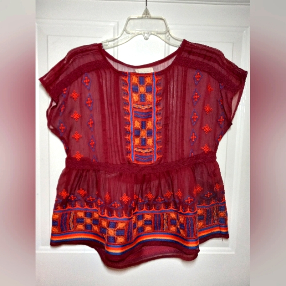 Aztec Pattern Blouse
